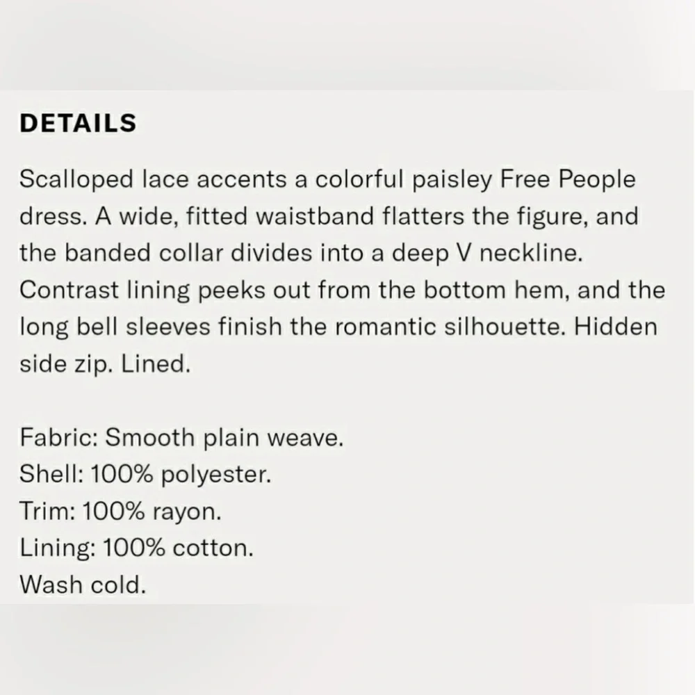 Free people moon light bay womens Bohemian Paisley mini Dress